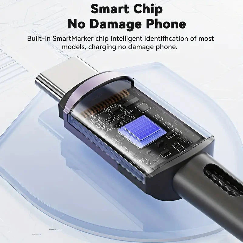Elektroniktrade 7A 120W Max Super-Schnellladung USB-A zu Typ C Kabel 30cm Elektroniktrade Switzerland