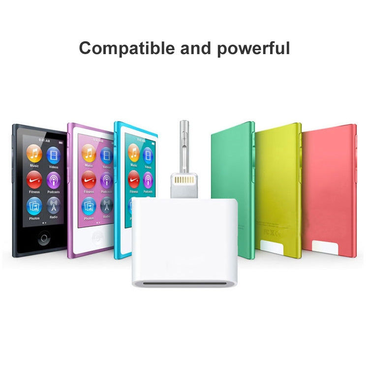 Elektroniktrade 8-Pin-auf-30-Pin-Adapter (weiß) für Apple Geräte Elektroniktrade Switzerland