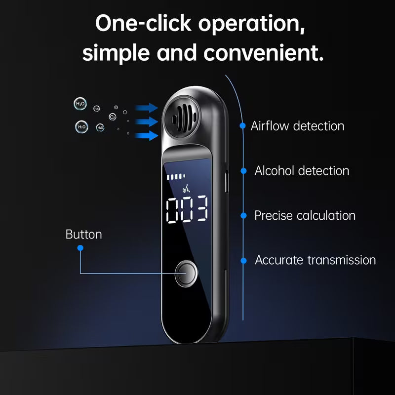 Elektroniktrade Alkoholanalysator mit LCD-Digitaldisplay, Wiederaufladbares AlkoholtestgerÀt elektroniktrade Switzerland
