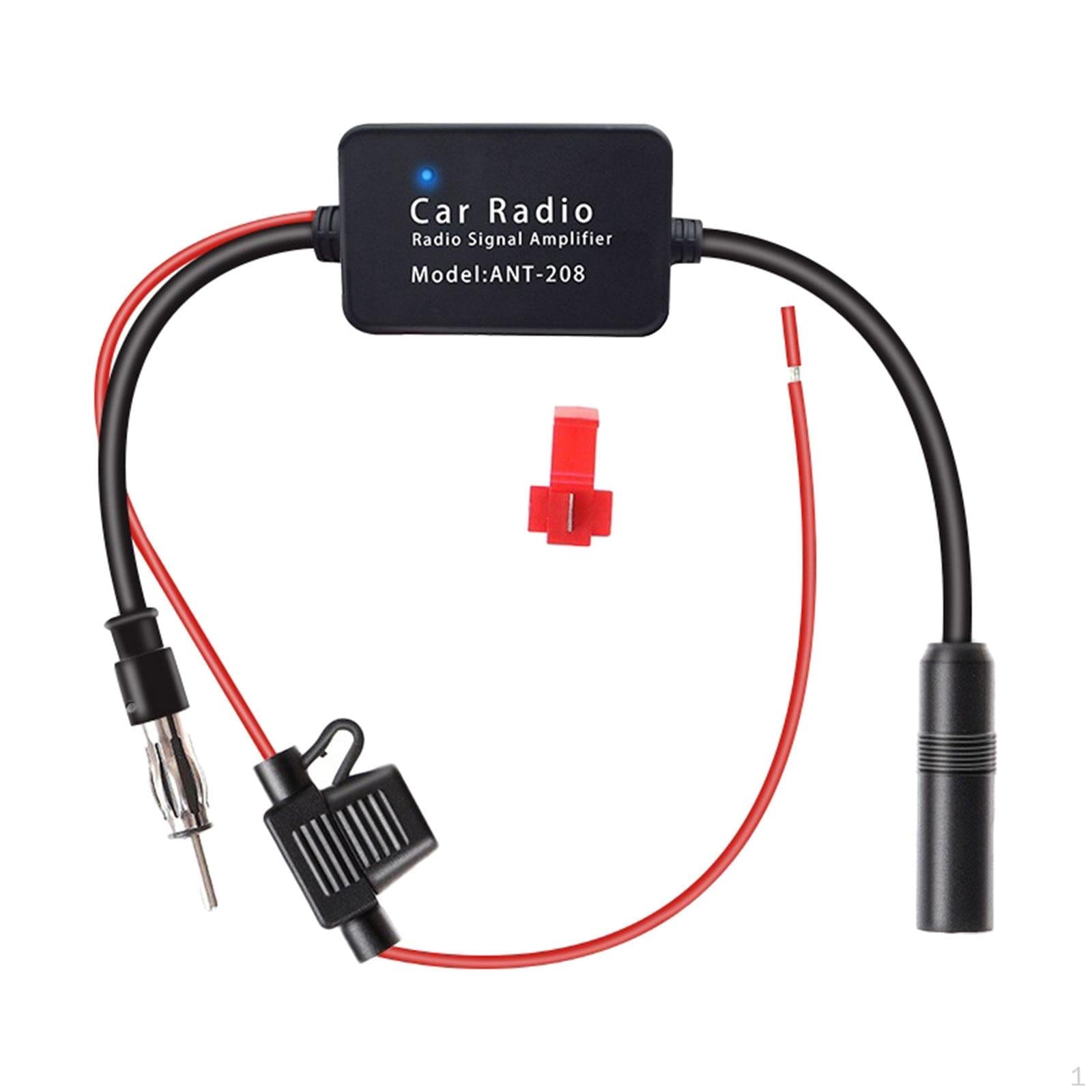 Elektroniktrade ANT-208 Autoradio-Antennenverstärker, universell für Auto-Bootszubehör Elektroniktrade Switzerland