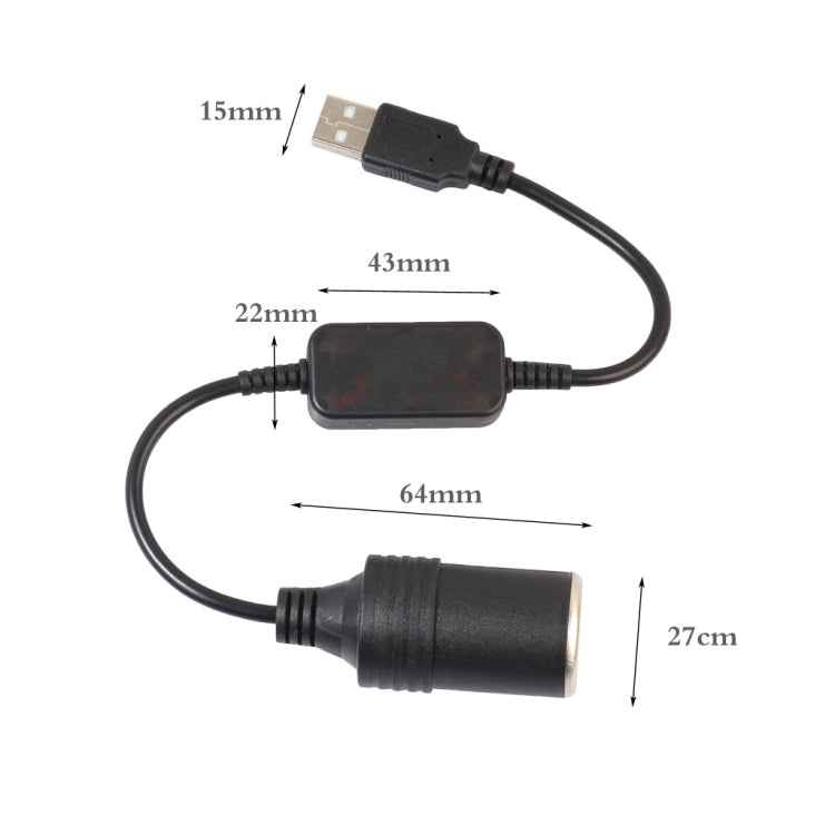 elektroniktrade Auto USB zu Zigarettenanzünder 5V zu 12V Boost Power Adapterkabel, Modell: 1,2 elektroniktrade Switzerland