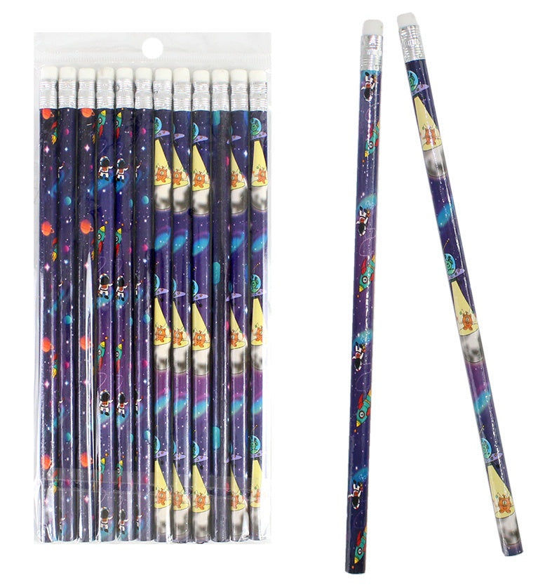 Elektroniktrade Bleistift Weltraum Space mit Radiergummi ca 19 cm elektroniktrade Switzerland