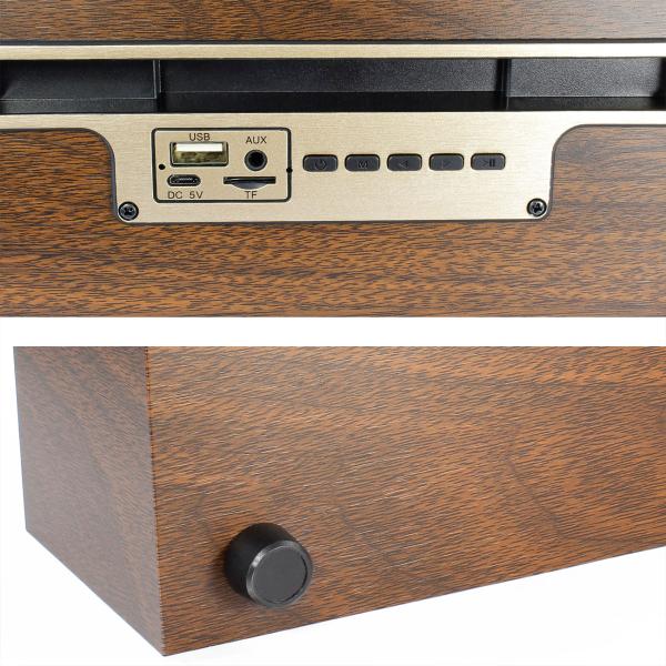 Elektroniktrade Bluetooth Radio, Vintage, Wireless, Holzgehäuse, 20,9 x 9,5 x 9,8 cm Elektroniktrade Switzerland