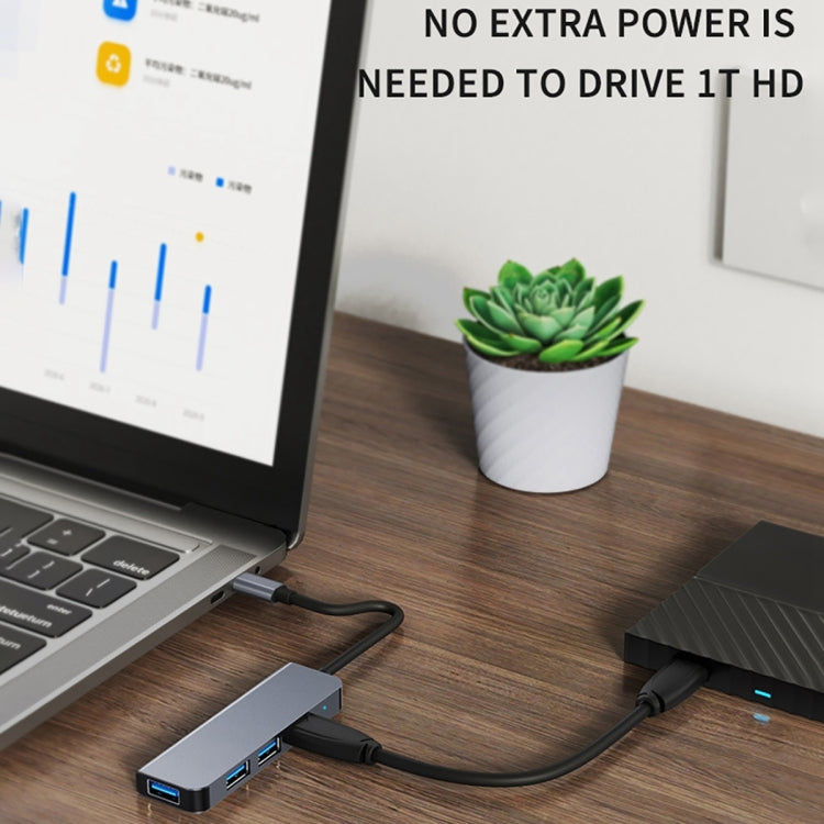 Elektroniktrade BYL-2301 5-in-1-USB-C/Typ-C-zu-USB-Multifunktions-Dockingstation-HUB-Adapter Elektroniktrade Switzerland