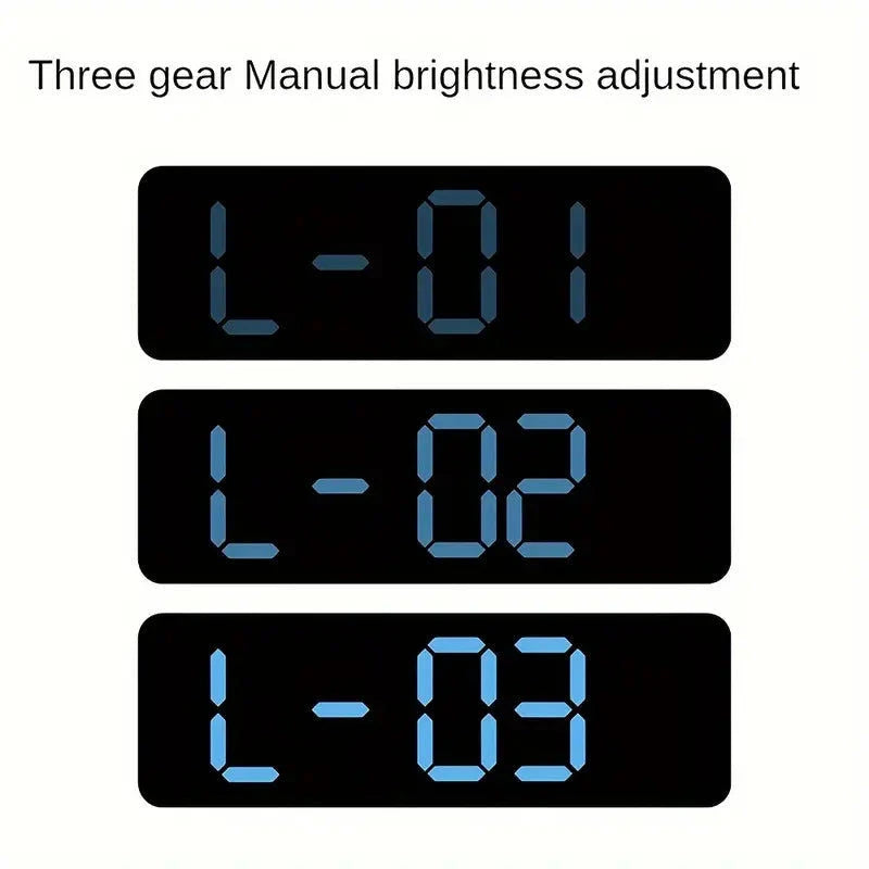 Elektroniktrade Digitale Led Wanduhr mit USB Power - Temperatur & Luftfeuchtigkeitsanzeige Elektroniktrade Switzerland