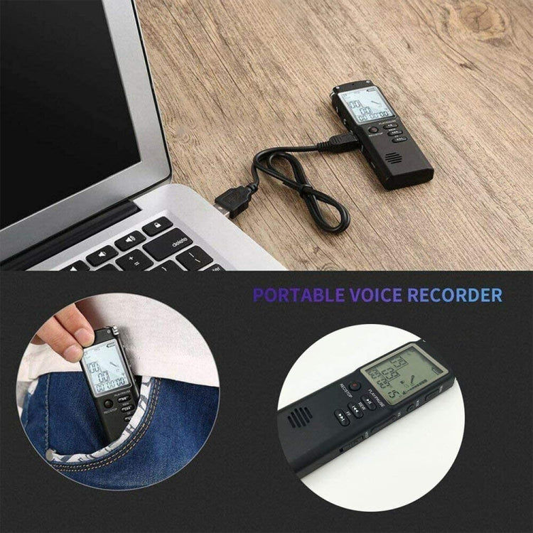 Elektroniktrade Digitaler Sprachrekorder, 16GB, Unterstützt MP3 / WAV 162g Elektroniktrade Switzerland