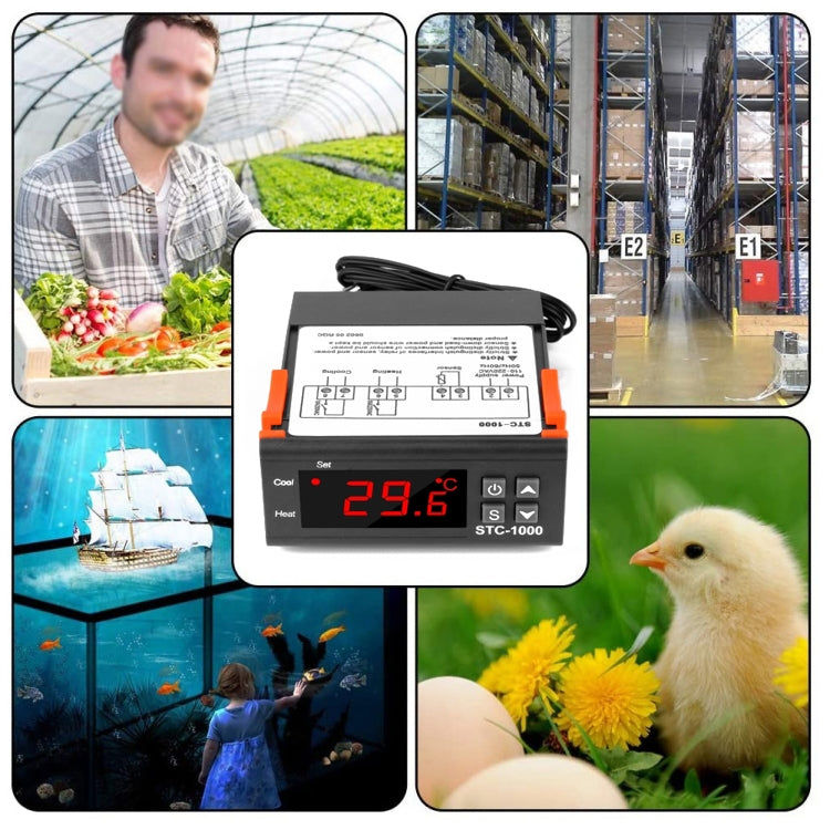 Elektroniktrade Digitaler Temperaturregler LED Temperaturregler Thermostat 12V/220V/24V Elektroniktrade Switzerland