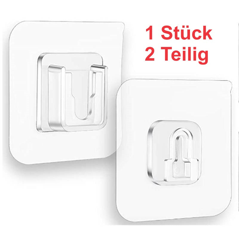 Elektroniktrade Doppelseitig Klebender Wandhaken, Stark Transparent Elektroniktrade Switzerland
