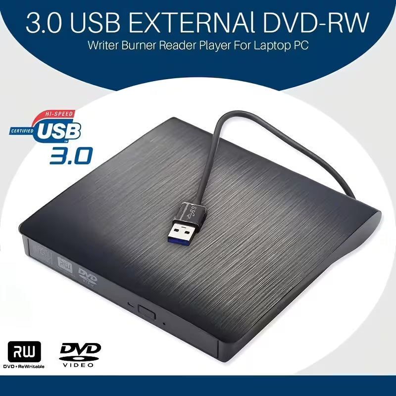 Elektroniktrade Dual-Interface Externes DVD-Laufwerk USB 3.0 & USB-C – CD/DVD-Brenner für PC & Laptop elektroniktrade Switzerland