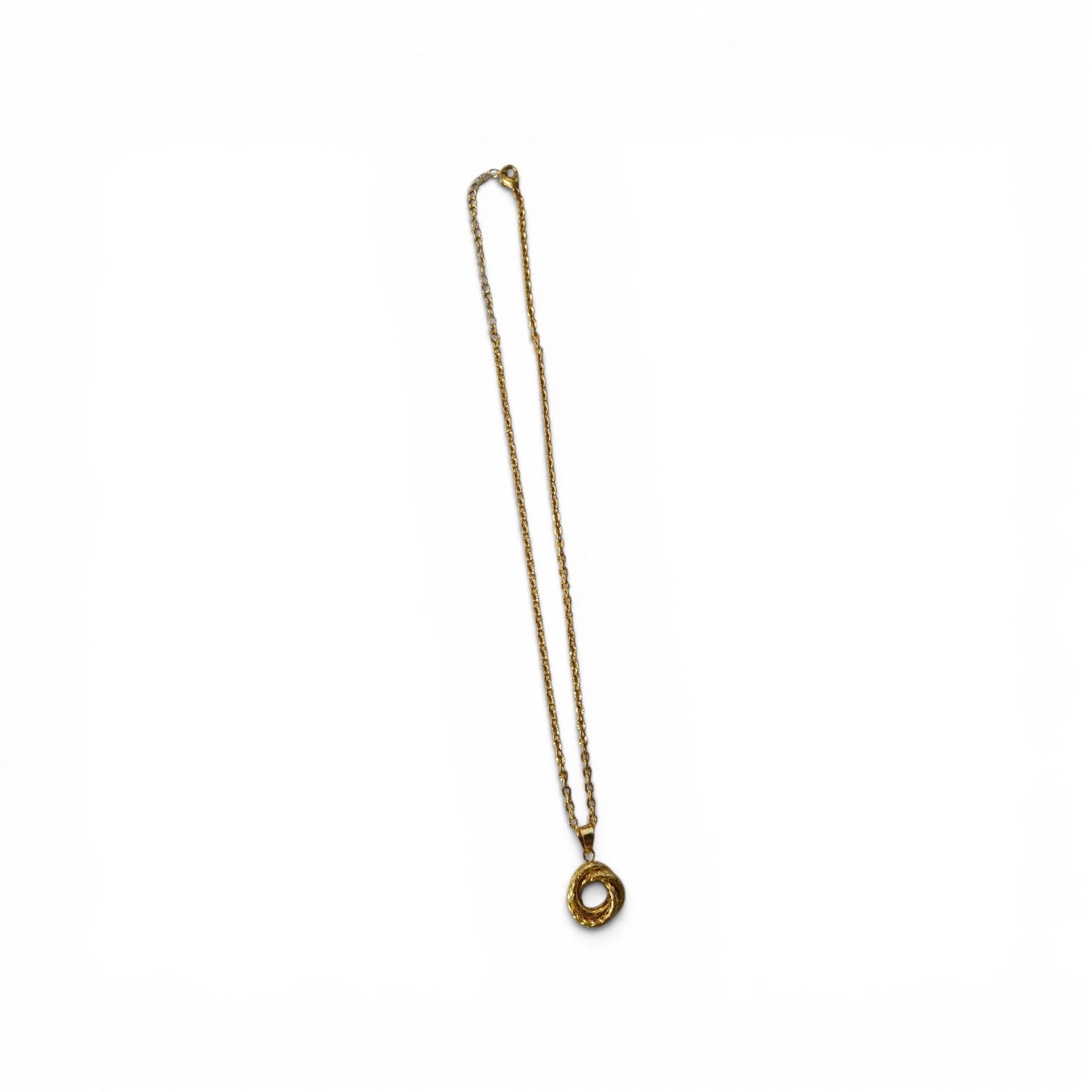 elektroniktrade Elegantes Schmuckset Goldfarben – Halskette mit Ring-Anhänger & Creolen für Damen elektroniktrade Switzerland