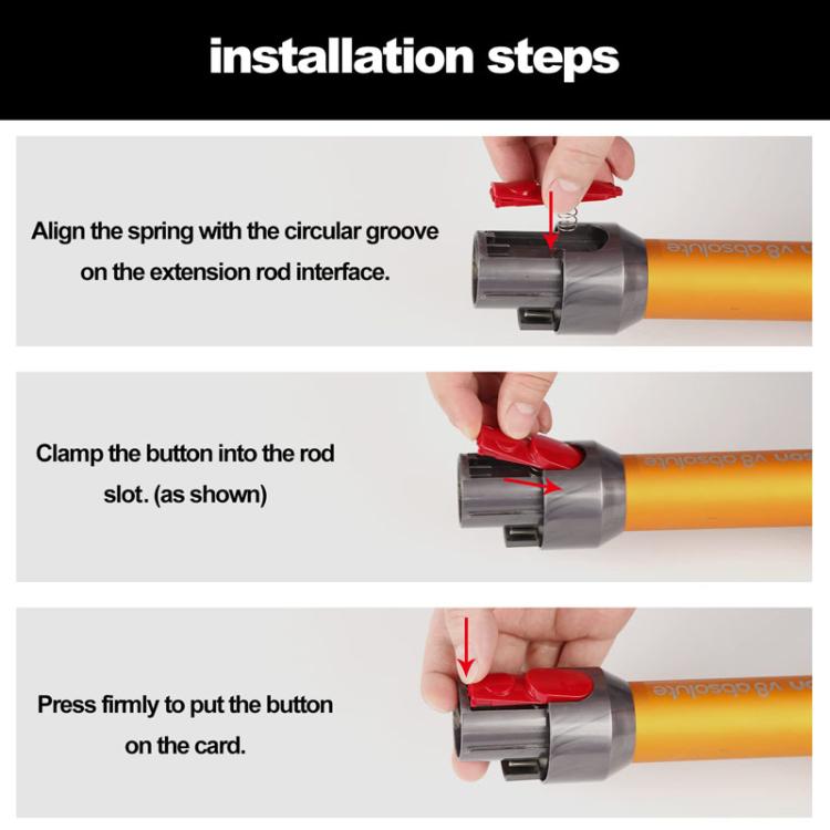 elektroniktrade Für Dyson Staubsauger Schalter Taste Snap Reparatur Teile Mit Box, Long Button elektroniktrade Switzerland