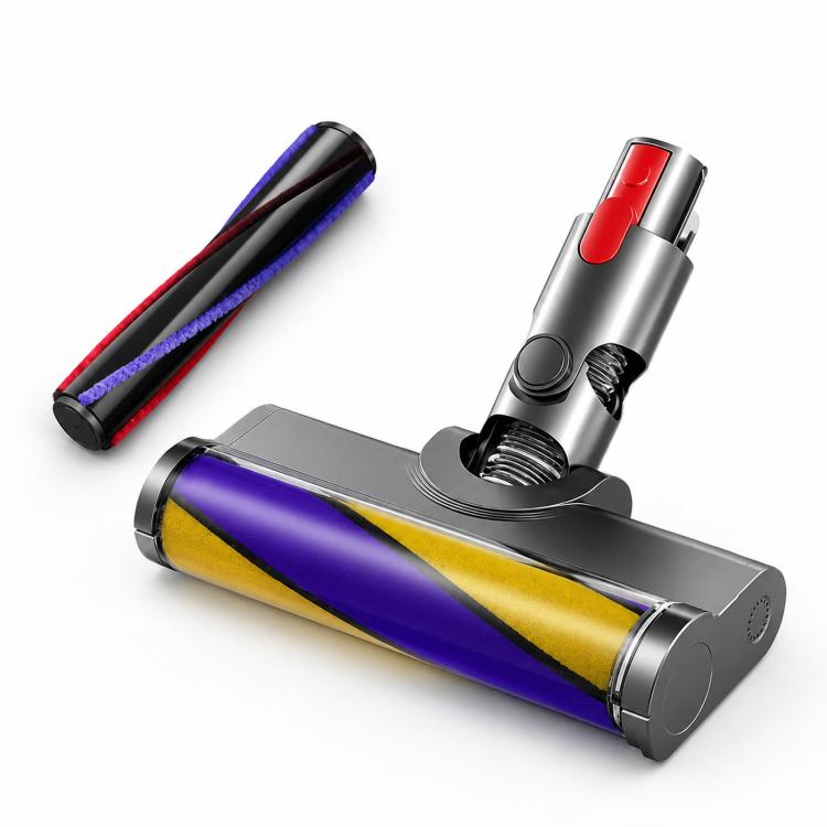 elektroniktrade Für Dyson V7 V8 V10 V11 V15 Soft-Bodendüse mit Carbonfaser-Borstenwalzen-Set, LED Fluffy Slim Set elektroniktrade Switzerland