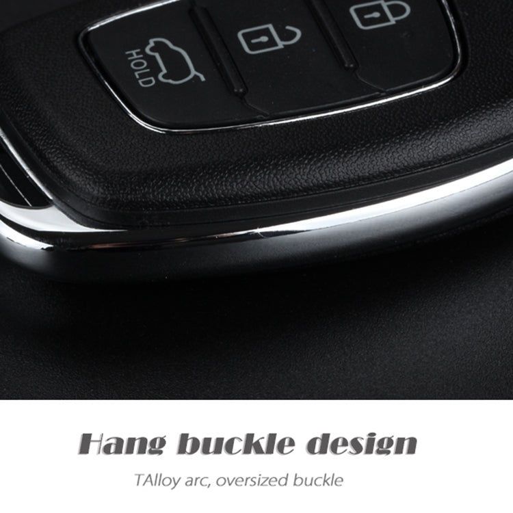 Elektroniktrade Für Hyundai 3-Tasten-Klappschlüsselgehäuse mit silberner Metallkante, For Hyundai 3-button elektroniktrade Switzerland