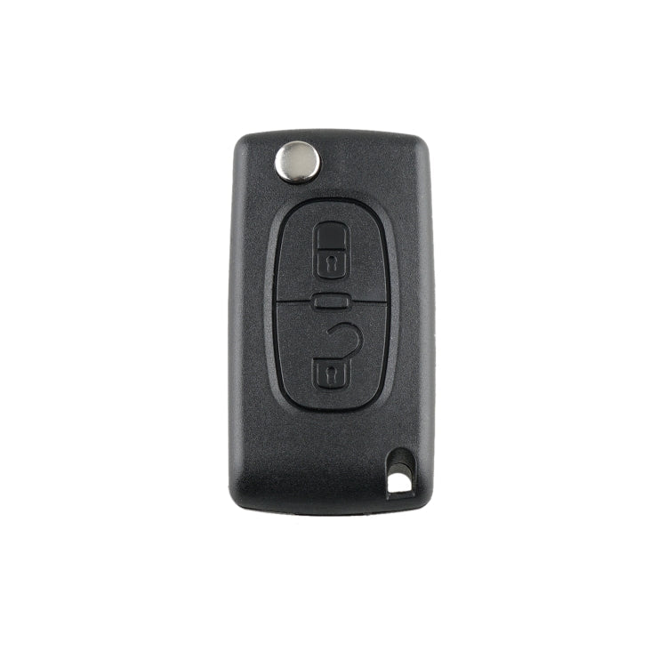 Elektroniktrade Für PEUGEOT 2 Tasten, intelligenter ferngesteuerter Autoschlüssel mit integriertem Chip, Batterie und Halter, ohne Rillen, Frequenz: 433 MHz, 2 Buttons without Grooved Elektroniktrade Switzerland