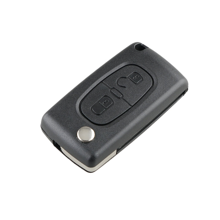 Elektroniktrade Für PEUGEOT 2 Tasten, intelligenter ferngesteuerter Autoschlüssel mit integriertem Chip, Batterie und Halter, ohne Rillen, Frequenz: 433 MHz, 2 Buttons without Grooved Elektroniktrade Switzerland