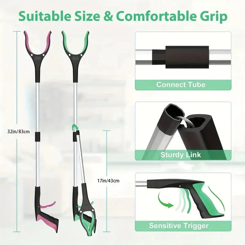 Elektroniktrade Faltbarer Greifer Picking Tool, 81.28cm, Geeignet Für Ältere Menschen in Blau Elektroniktrade Switzerland
