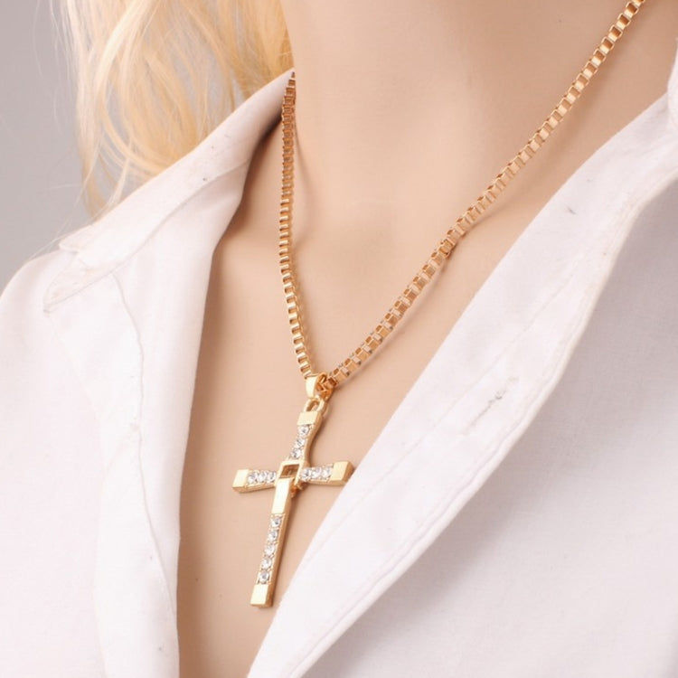 Elektroniktrade Fashion Strass Kreuz Anhänger Halskette Gold / Silber Elektroniktrade Switzerland