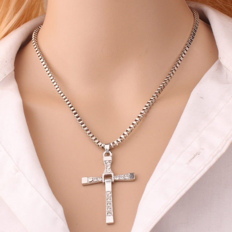 Elektroniktrade Fashion Strass Kreuz Anhänger Halskette Gold / Silber Elektroniktrade Switzerland