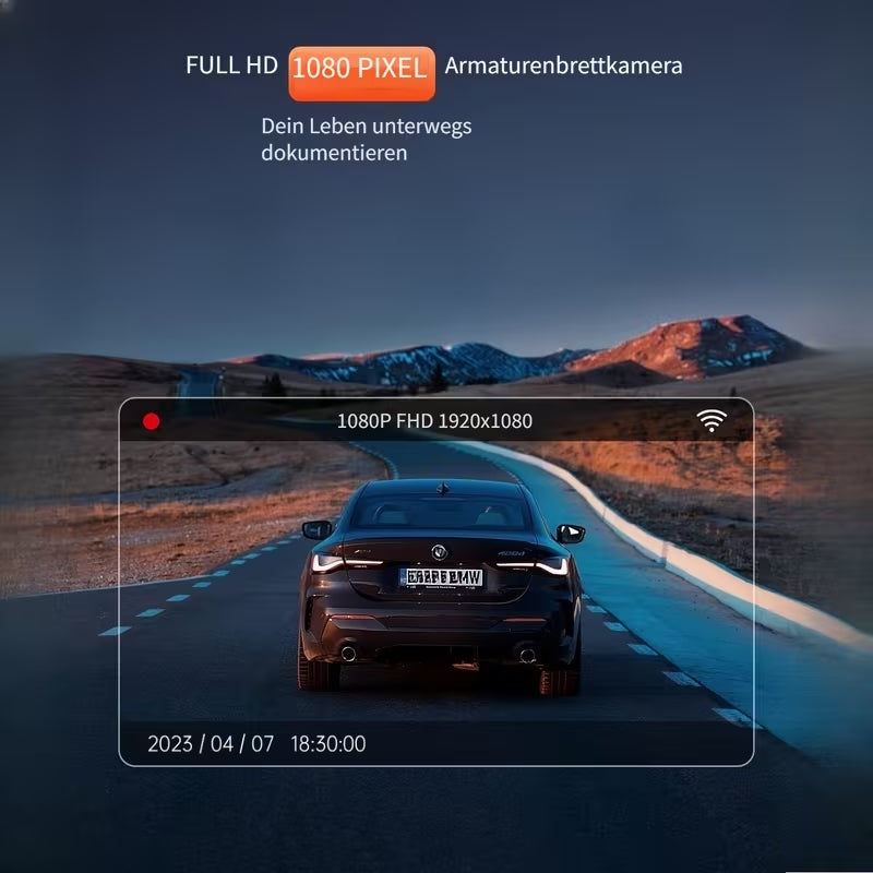 Elektroniktrade Front-Dashcam, 1080P WiFi-Dashcam, Parküberwachung, Nachtsicht Elektroniktrade Switzerland