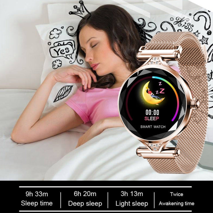 Elektroniktrade H1 1,04 Zoll IPS-LCD Frauen Smartwatch IP67 Wasserdicht in Gold Elektroniktrade Switzerland