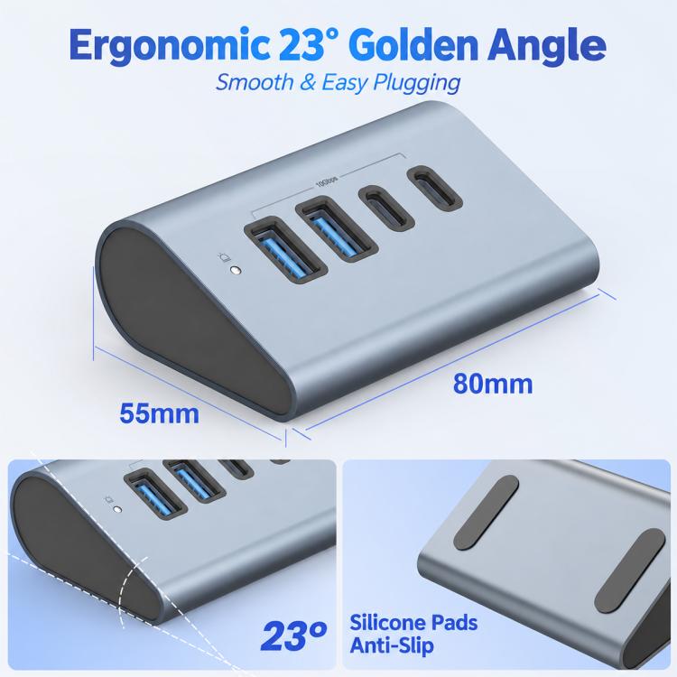 elektroniktrade HAS-2A2C 2 USB-A & 2 USB-C 10Gbps Max Output USB 3.2 HUB, HAS-2A2C elektroniktrade Switzerland