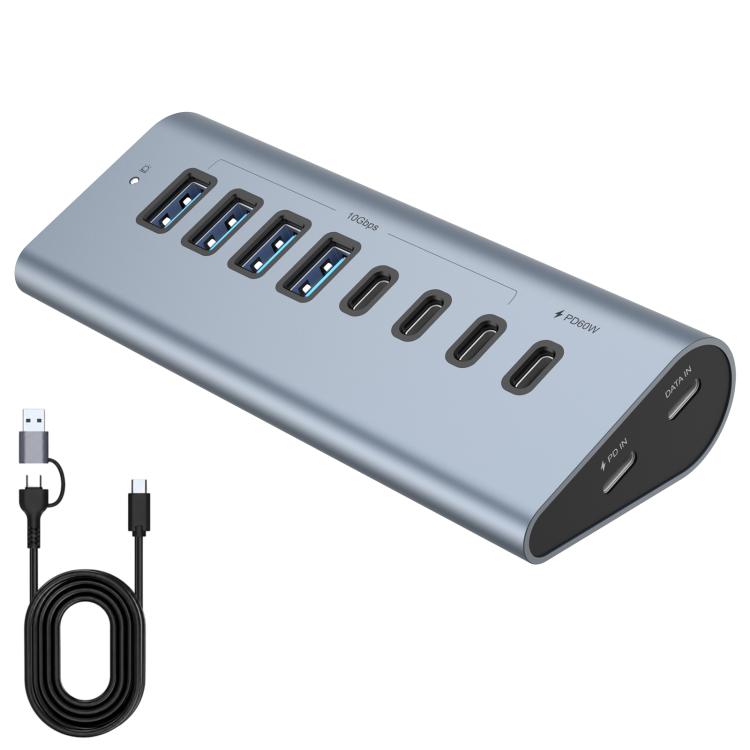 elektroniktrade HAS-4A4C 4 USB-A & 4 USB-C 10Gbps PD60W Max Output USB 3.2 HUB, HAS-4A4C elektroniktrade Switzerland