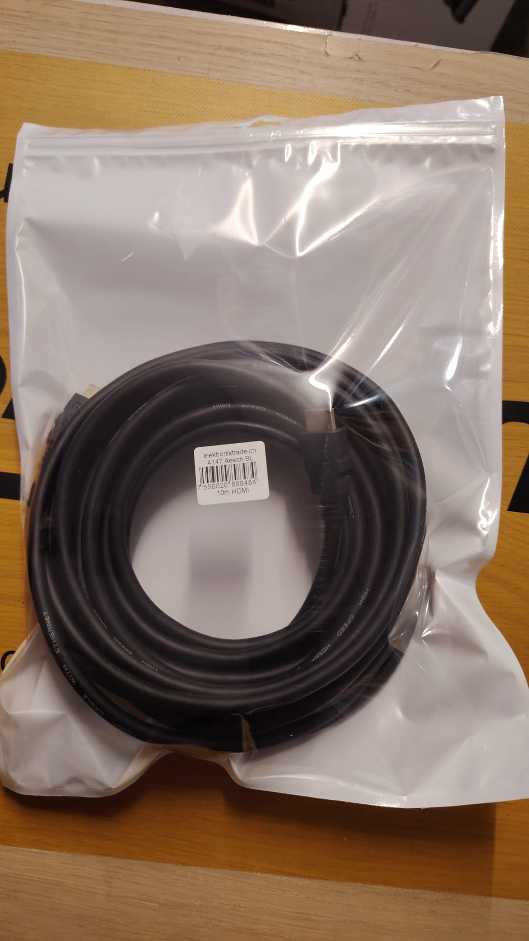 Elektroniktrade High Speed HDMI Kabel - 10m mit Ethernet ( Gebraucht Artikel ) Elektroniktrade Switzerland