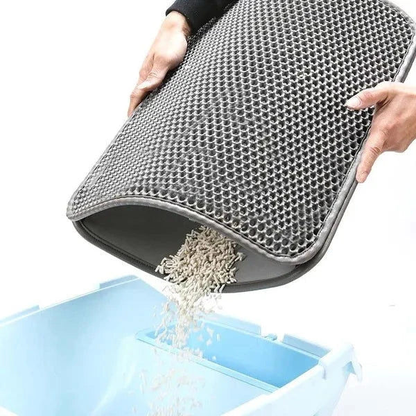 Elektroniktrade Katzenstreumatte Hohe Elastizität EVA Faltbare Wabensieb-Hygienetiermatte 40x50cm Elektroniktrade Switzerland