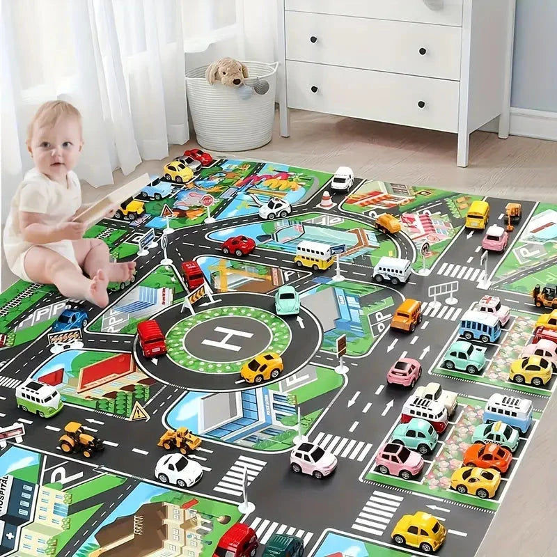Elektroniktrade Kinder Auto Spielbodenmatte, städtischer Verkehrsparkplatz Elektroniktrade Switzerland