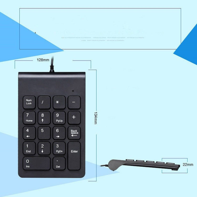 Elektroniktrade Laptop kabelgebundene digitale Mini-USB-Tastatur (weiß) Elektroniktrade Switzerland