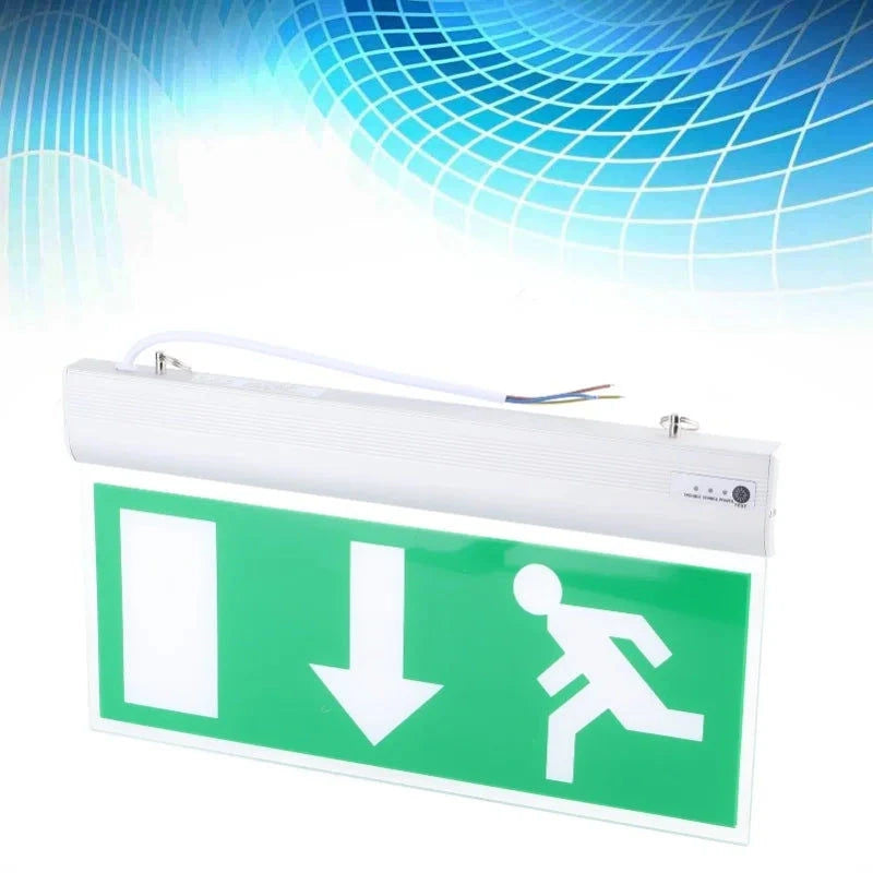 Elektroniktrade LED Notausgangsschild aus Acryl – Sicherheits- & Fluchtwegbeleuchtung (110–220 V) Elektroniktrade Switzerland