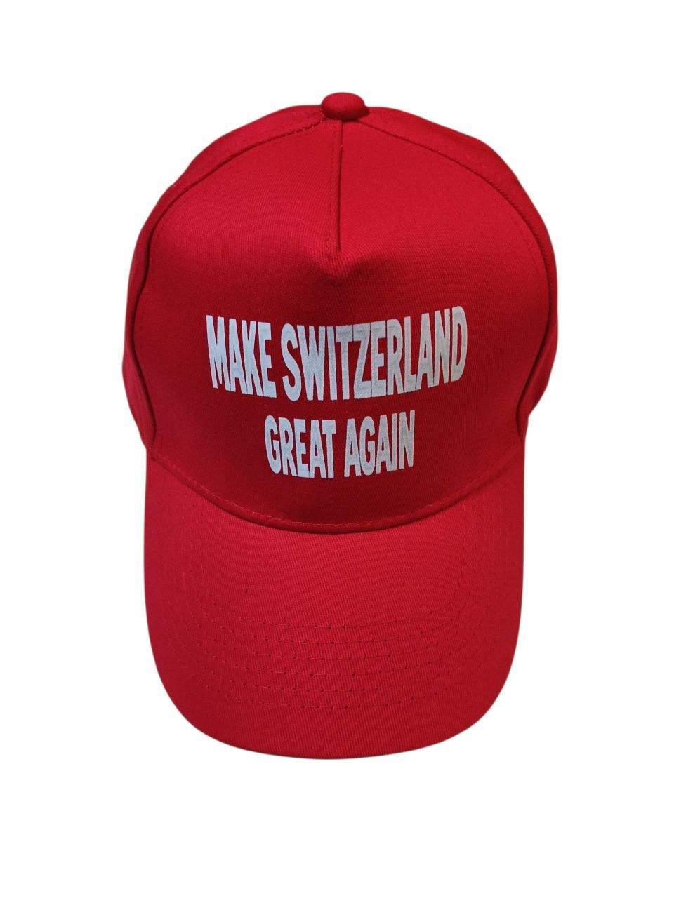 Elektroniktrade Make Switzerland Great Again Cap Rot – 100% Baumwolle, Verstellbar elektroniktrade Switzerland