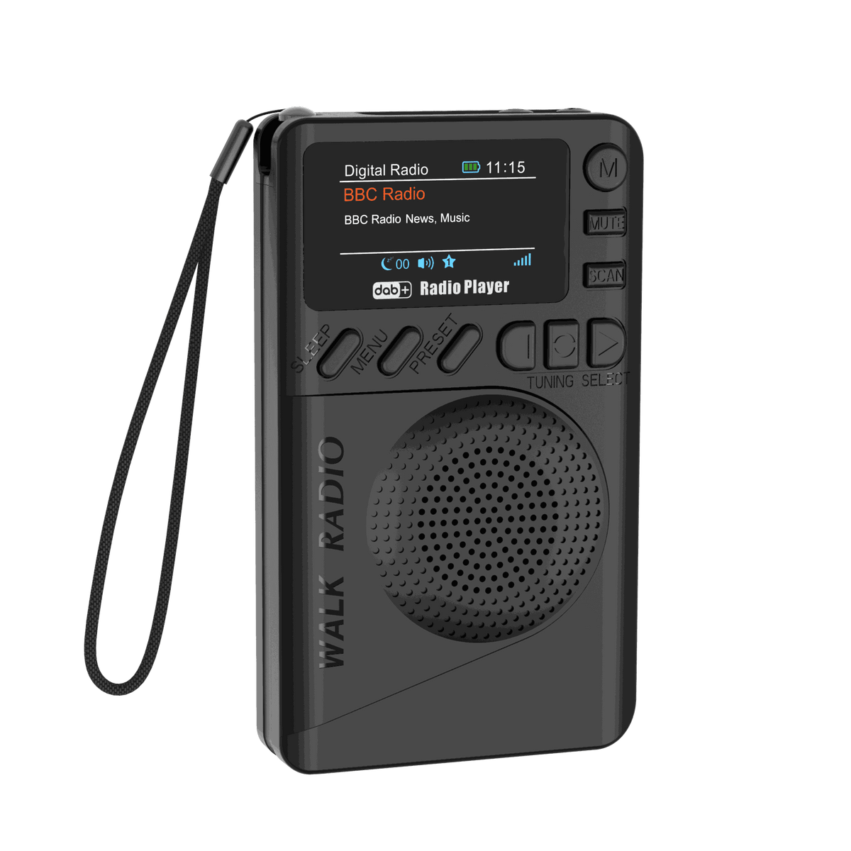 Elektroniktrade Mini DAB+ Taschenradio mit LED Display und Lautsprecher elektroniktrade Switzerland