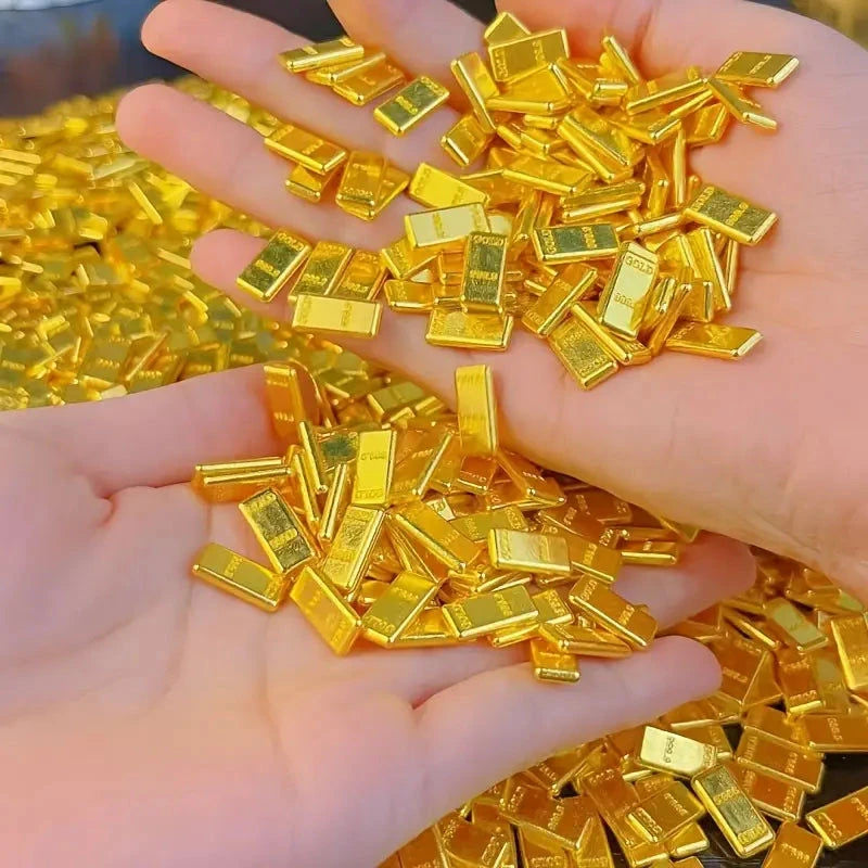Elektroniktrade Mini-Legierungs-Goldbarre 11x6mm - Feng Shui Reichtum & Wohlstand Dekor Elektroniktrade Switzerland