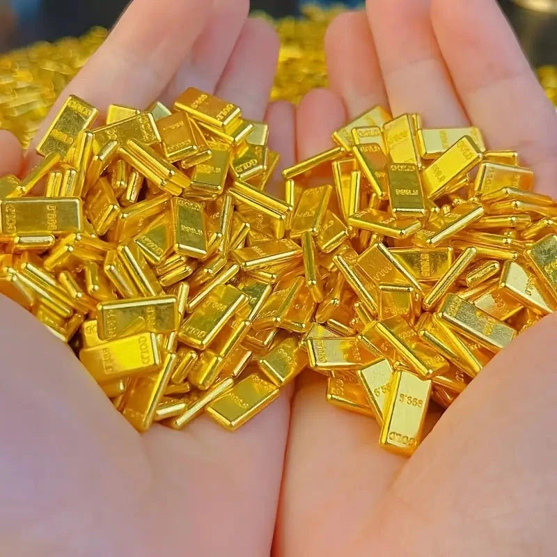 Elektroniktrade Mini-Legierungs-Goldbarre 11x6mm - Feng Shui Reichtum & Wohlstand Dekor Elektroniktrade Switzerland