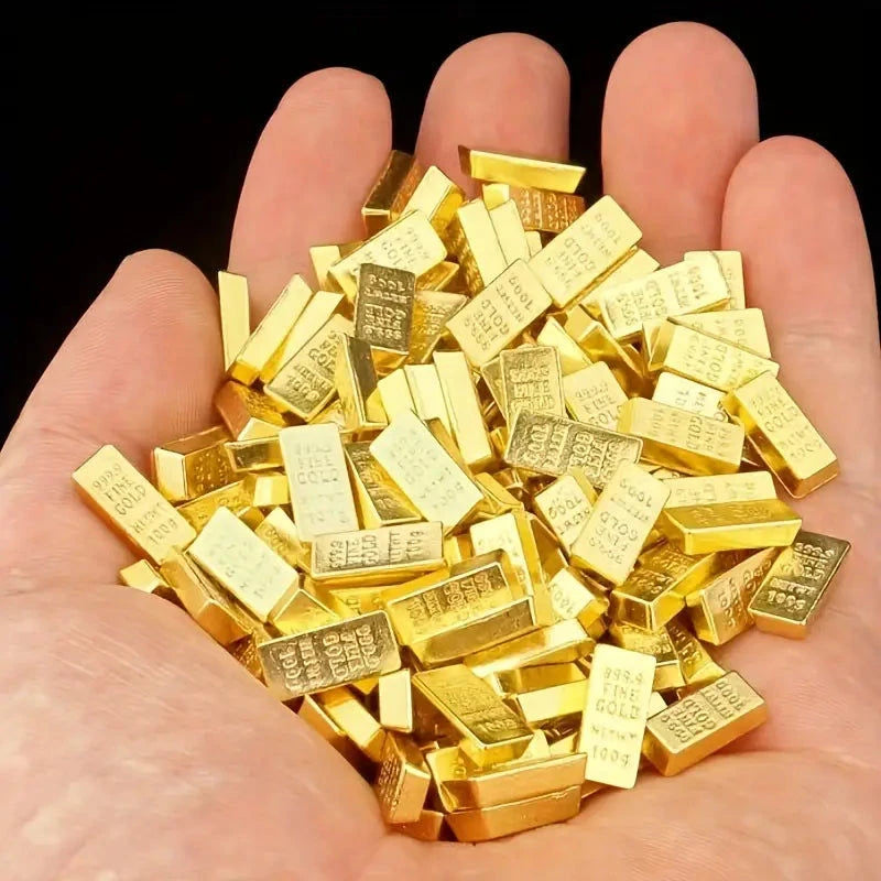 Elektroniktrade Mini-Legierungs-Goldbarre 11x6mm - Feng Shui Reichtum & Wohlstand Dekor Elektroniktrade Switzerland