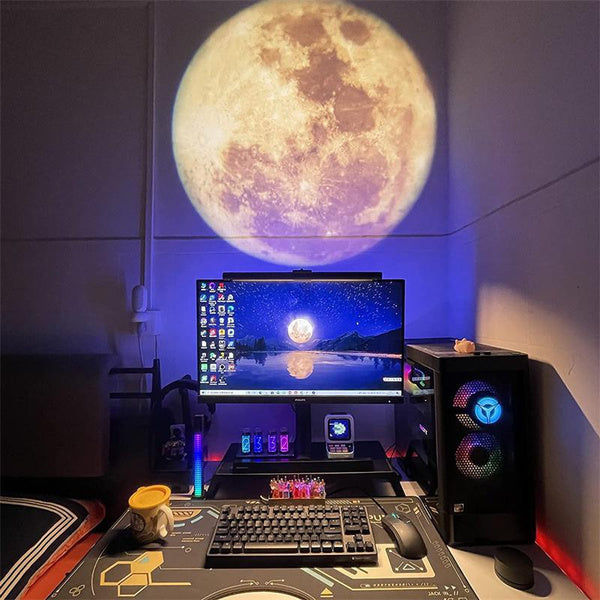 Elektroniktrade Mini Mond Projektion Lampe fürs Schlafzimmer inkl. 2 Motive Elektroniktrade Switzerland