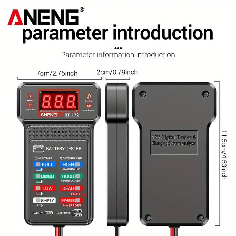 Elektroniktrade Multifunktions-Batterietester mit LED-Display & Verpolungsalarm Elektroniktrade Switzerland