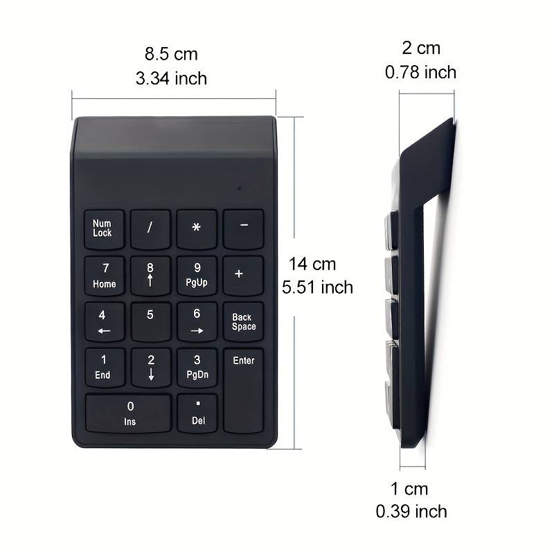 Elektroniktrade Numerische Mini USB Zahlen zusatz Tastatur, Kabelgebunden Elektroniktrade Switzerland