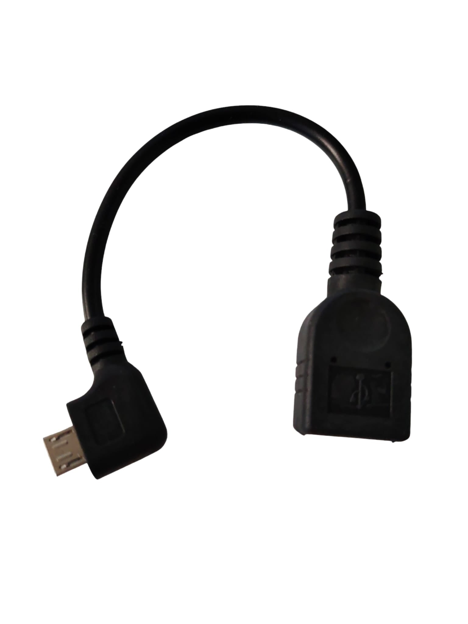 elektroniktrade OTG Kabel MicroUSB gewinkelt auf USB A Kupplung elektroniktrade Switzerland