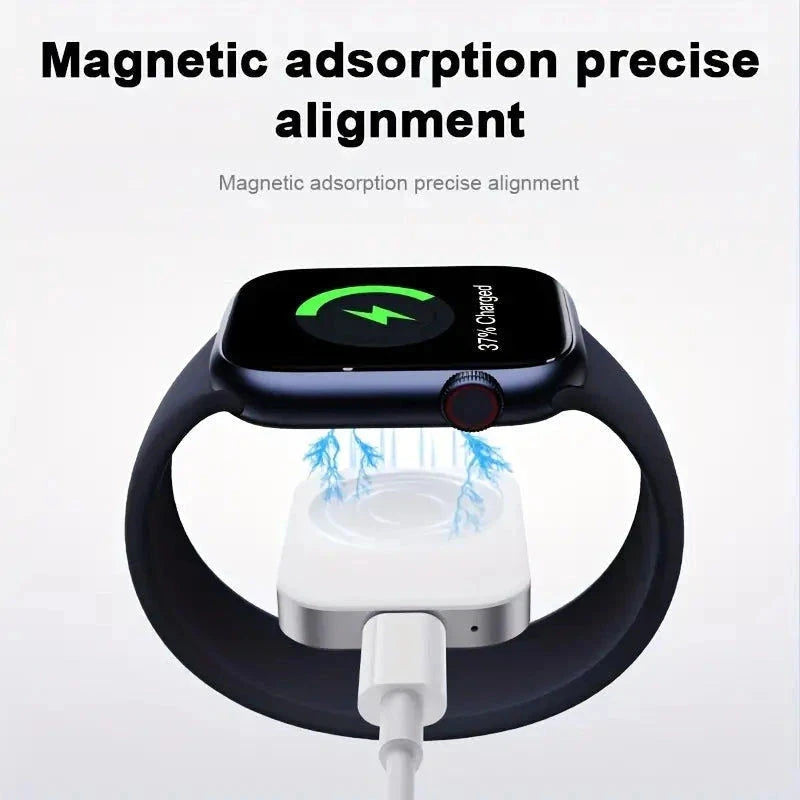 Elektroniktrade Portabler Wireless Ladeadapter für Apple Watch (USB-C Stecker/Kupplung) elektroniktrade Switzerland