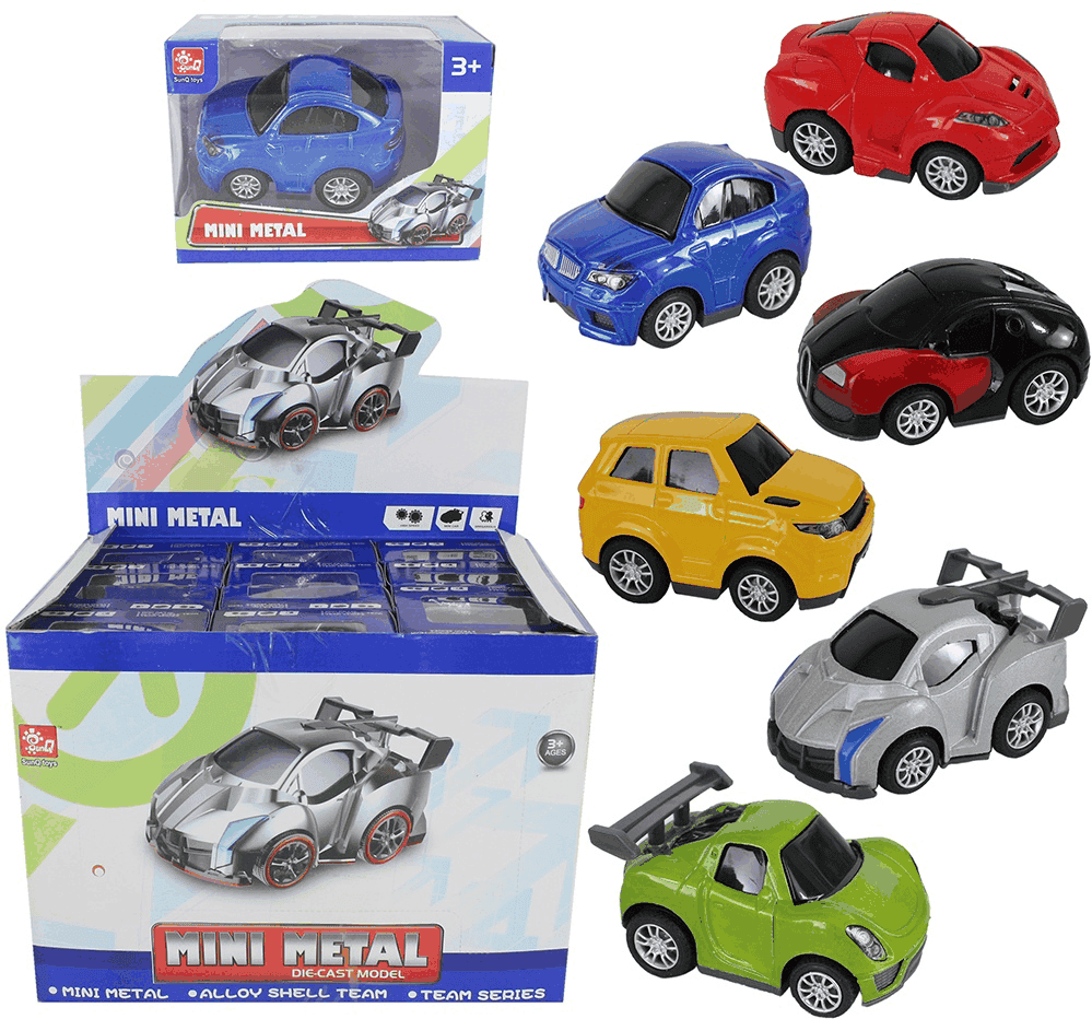 Elektroniktrade Rennwagen METALL 6-fach sortiert in Box ca 9,5x6,5x5,5cm elektroniktrade Switzerland
