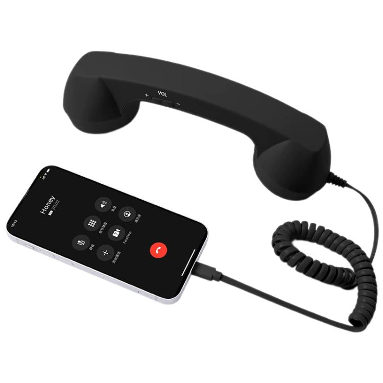 elektroniktrade Retro-Telefon mit Mikrofon und Typ-C-Stecker, strahlungsabweisender Handy-Hörer, Type-C elektroniktrade Switzerland