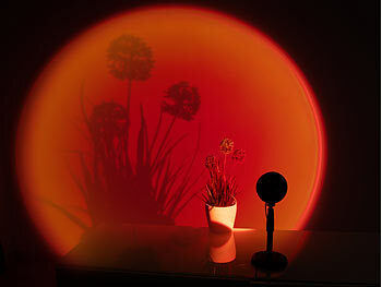 Elektroniktrade RGB-LED-Sonnenuntergangsleuchte, 16 Farben, Teleskop, Fernbedienung Elektroniktrade Switzerland