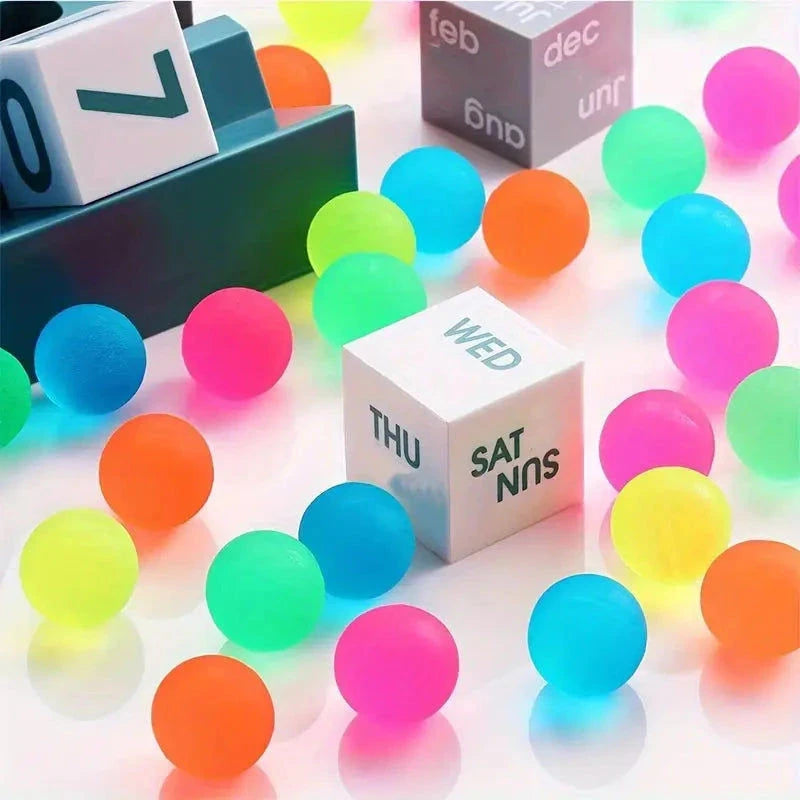 Elektroniktrade 🟠🎾Sack mit 100 x 2,03 cm Sprungbällen – Bunte Mischung für Spiel & Spaß! 🌈⚡ elektroniktrade Switzerland