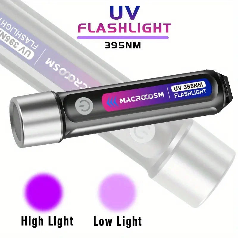 Elektroniktrade Schwarzlicht-Detektor: USB-betriebene Wiederaufladbare LED-Taschenlampe Elektroniktrade Switzerland