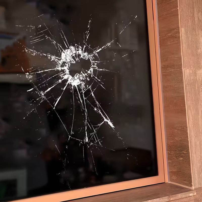 elektroniktrade Simulations-Kugelbrandloch Rissglas Aufkleber für Fenster Scherz elektroniktrade Switzerland