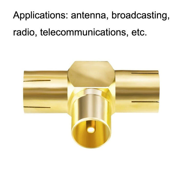 Elektroniktrade TV-Stecker auf 2x Buchse, Antennenstecker, Koaxialkabel-Adapter, TV Male to 2x Female Elektroniktrade Switzerland