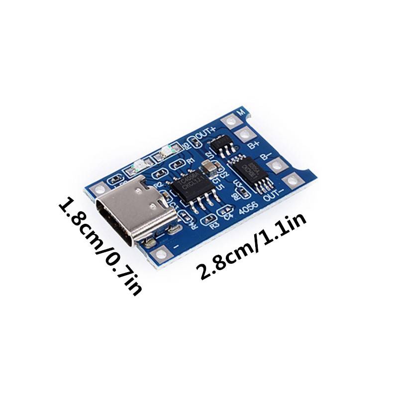 Elektroniktrade Type-C USB 5V 1A 18650 TP4056 Lithium-Batterielademodul Ladeplatine Elektroniktrade Switzerland