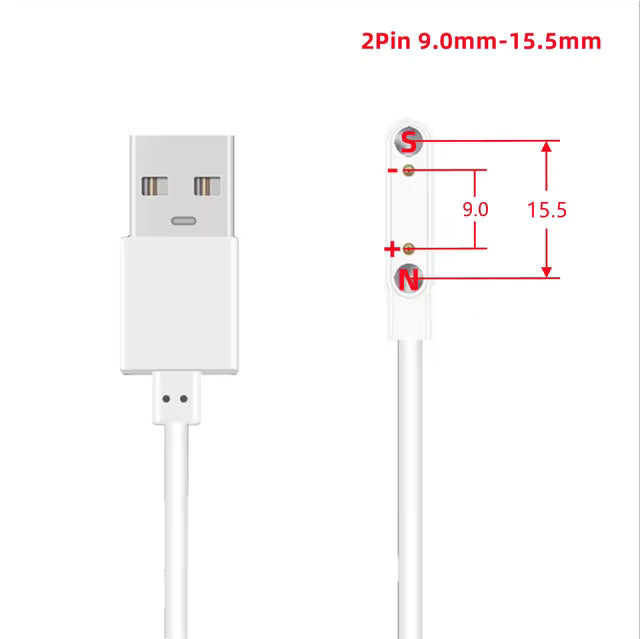 Elektroniktrade Universelles magnetisches Ladekabel USB für Smartwatches elektroniktrade Switzerland